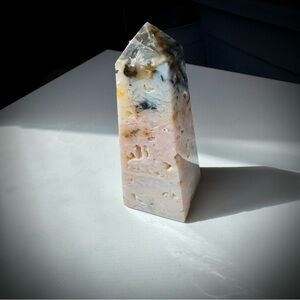 Rainbow Plume Agate Tower – 3.5 Inches Tall - 136g